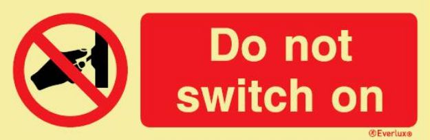 Prohibition, symbol with compl text, white vinyl, 